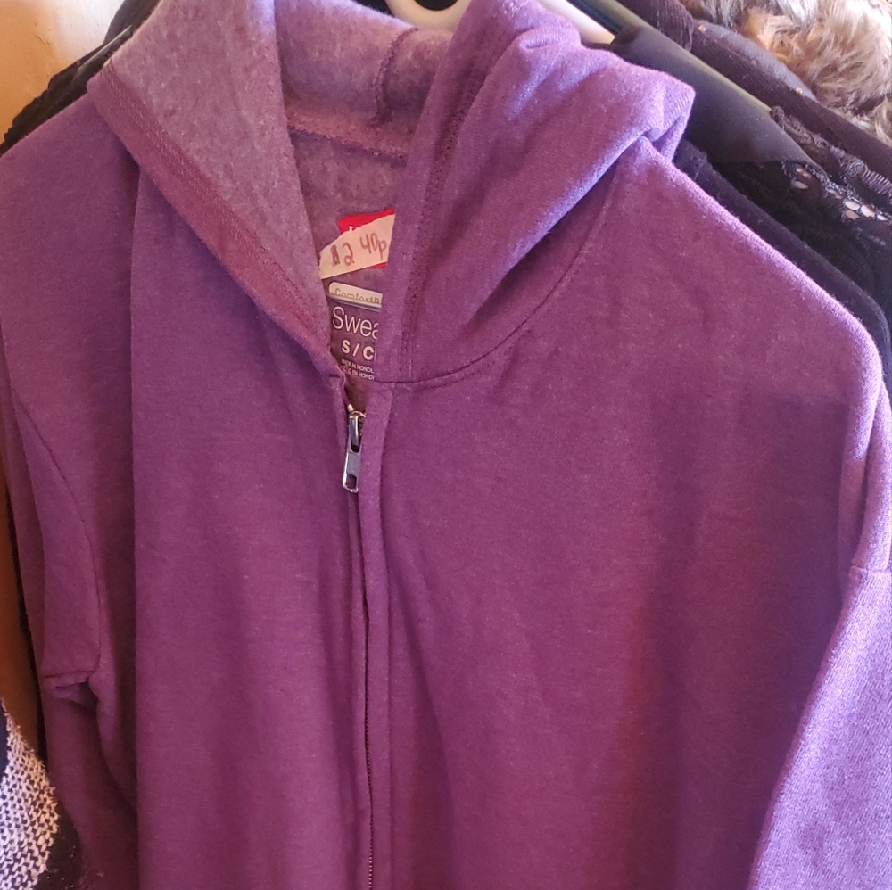 Purple Hanes jacket